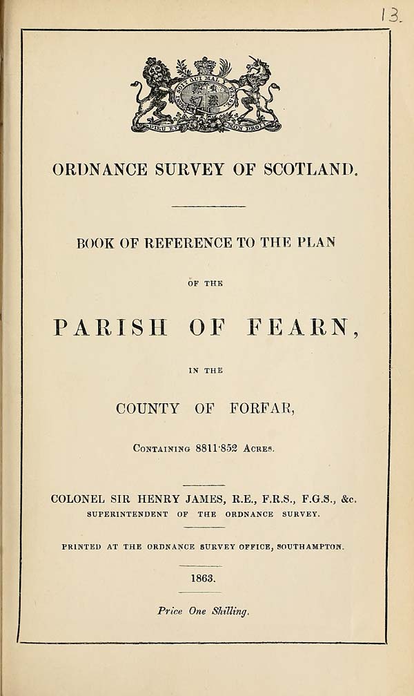 (339) 1863 - Fearn, County of Forfar