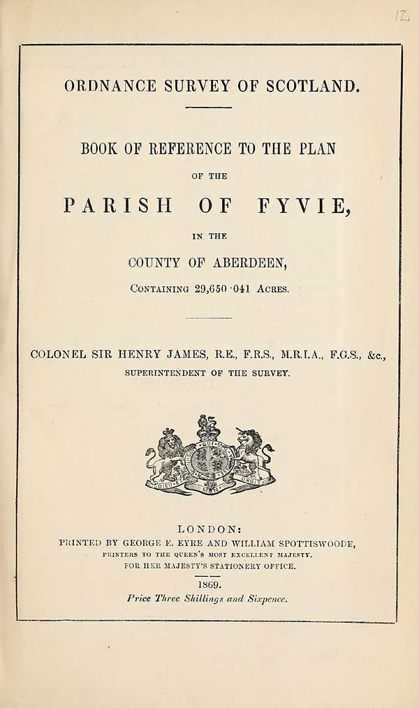 (299) 1869 - Fyvie, County of Aberdeen