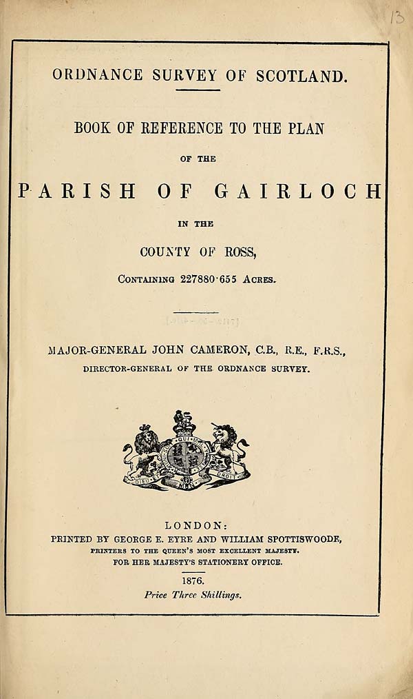 (347) 1876 - Gairloch, County of Ross