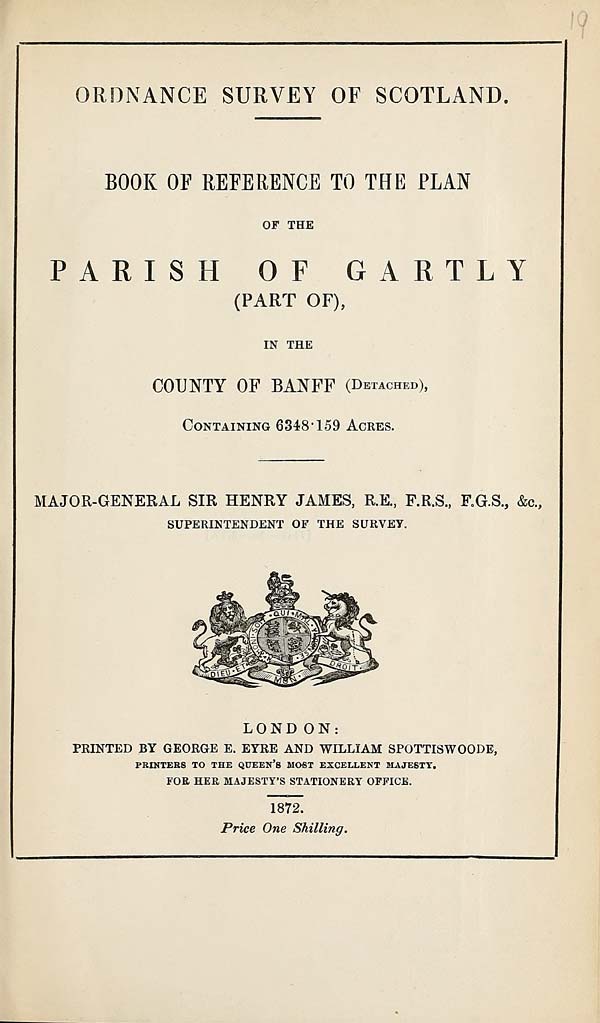 (517) 1872 - Gartly (part of), County of Banff (detached)