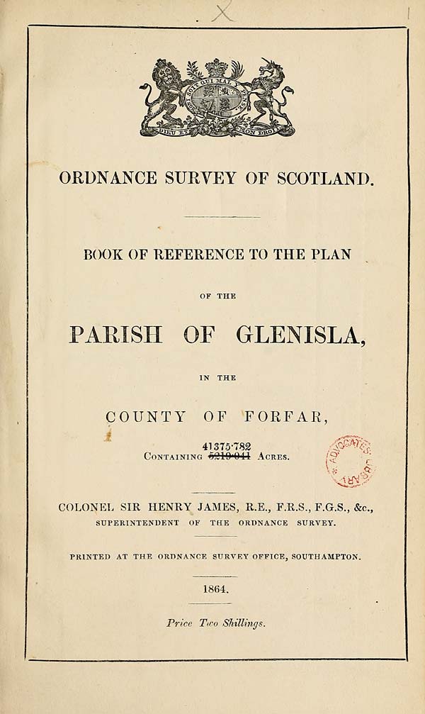(7) 1864 - Glenisla, County of Forfar