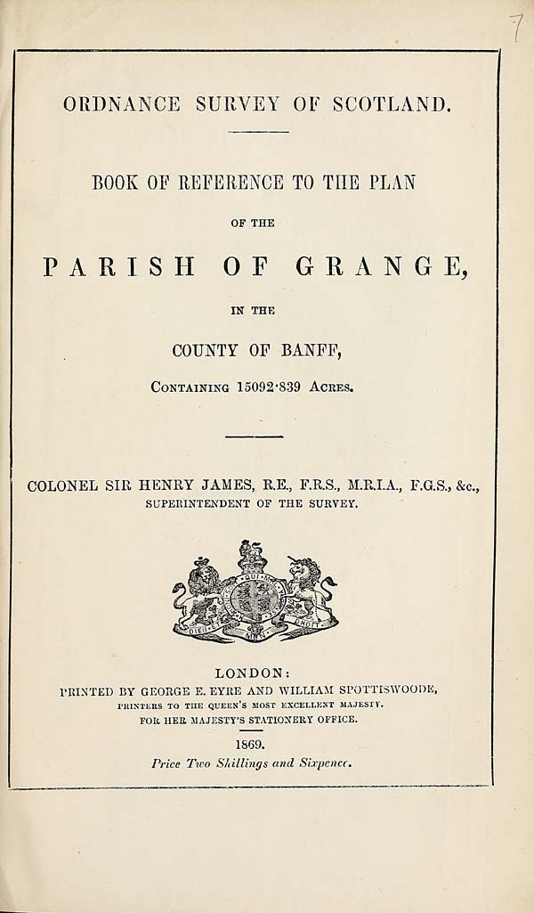 (159) 1869 - Grange, County of Banff