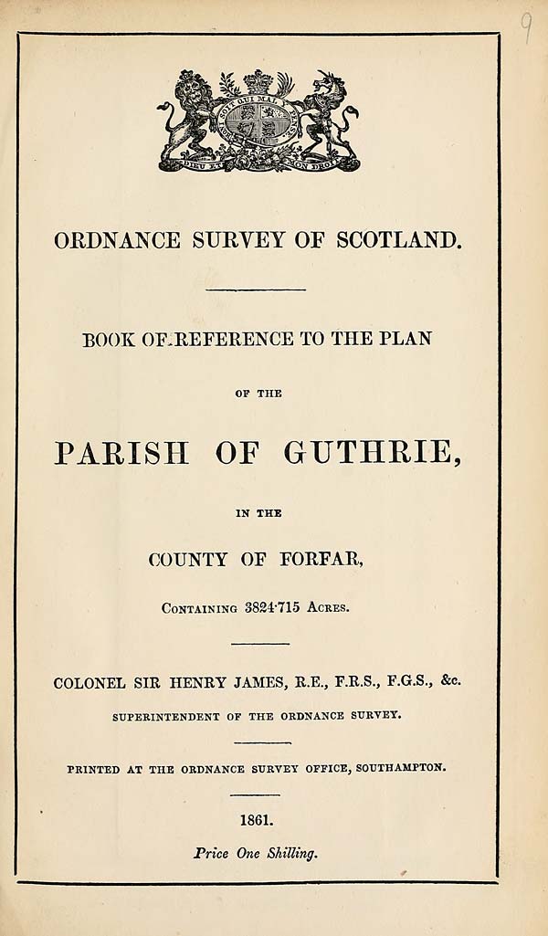 (203) 1861 - Guthrie, County of Forfar
