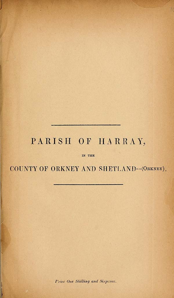 (231) 1881 - Harray, County of Orkney and Shetland (Orkney)