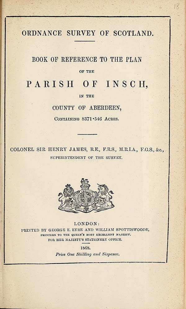 (411) 1868 - Insch, County of Aberdeen