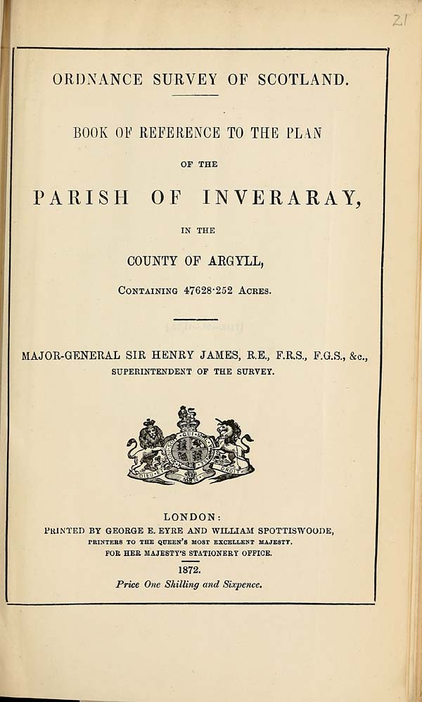 (483) 1872 - Inveraray, County of Argyll
