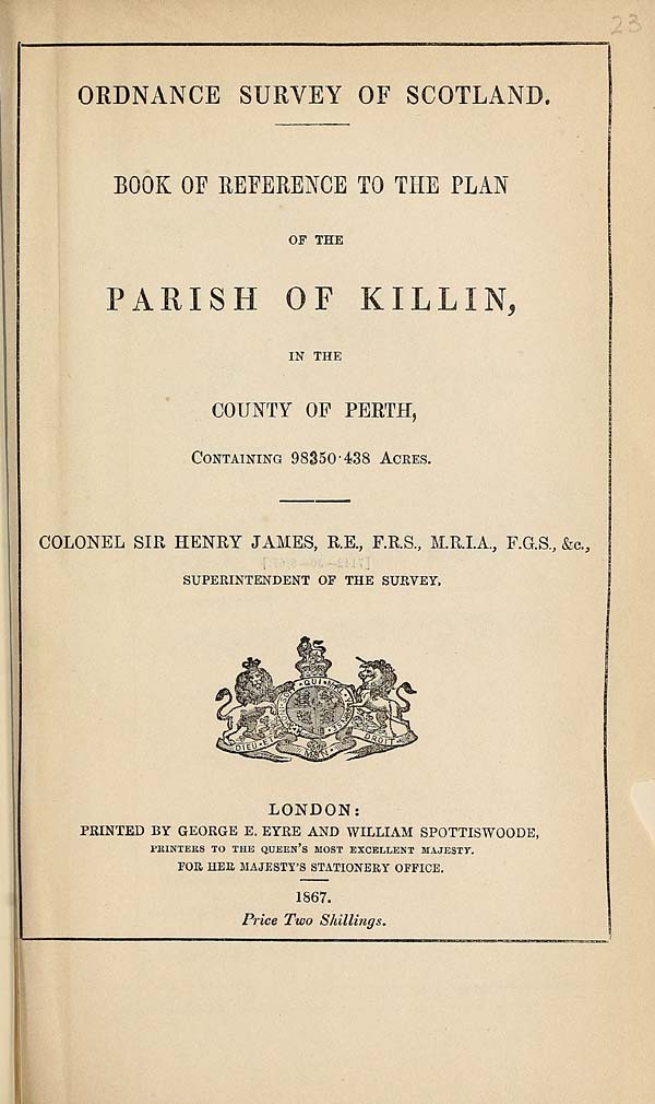 (545) 1867 - Killin, County of Perth