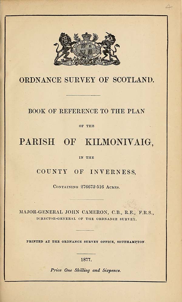 (69) 1877 - Kilmonivaig, County of Inverness