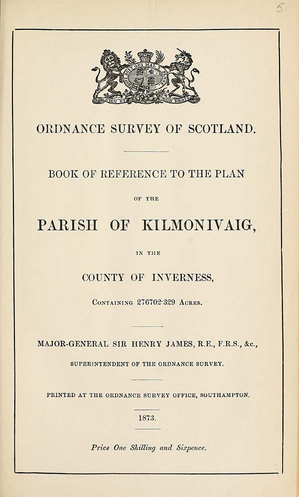 (89) 1873 - Kilmonivaig, County of Inverness