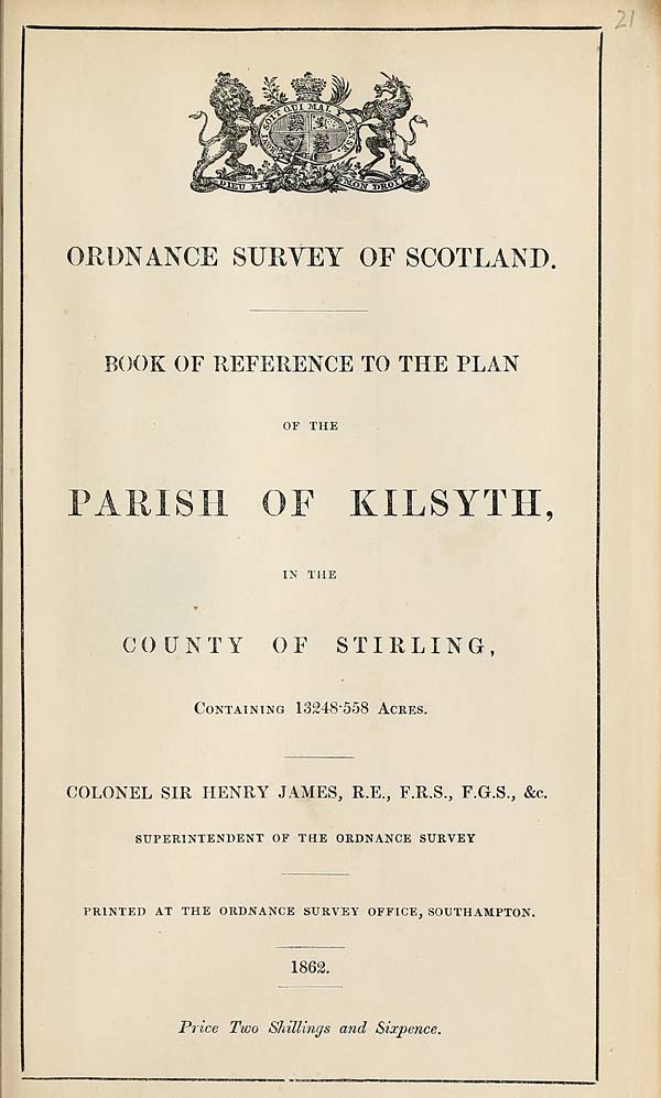 (465) 1862 - Kilsyth, County of Stirling
