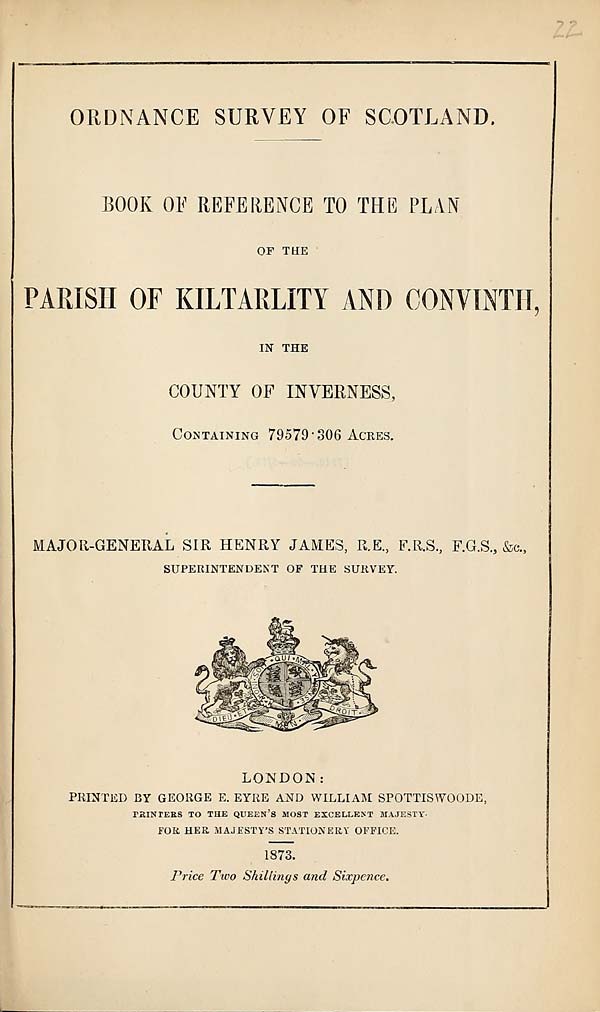 (521) 1873 - Kiltarlity and Convinth, County of Inverness
