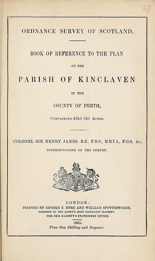 (669) 1865 - Kinclaven, County of Perth