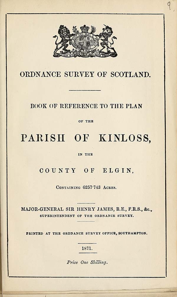(183) 1871 - Kinloss, County of Elgin