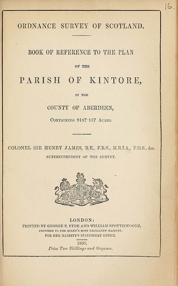 (305) 1895 - Kintore, County of Aberdeen