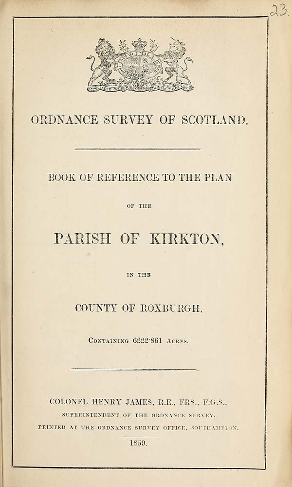 (515) 1859 - Kirkton, County of Roxburgh