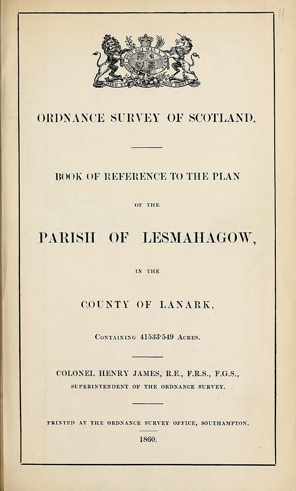 (247) 1860 - Lesmahagow, County of Lanark