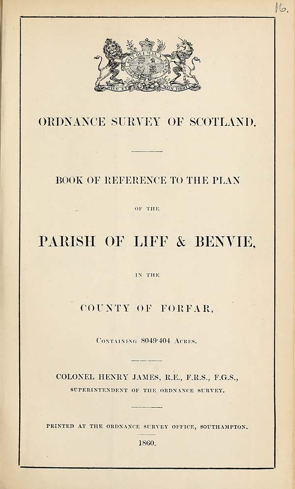 (427) 1860 - Liff & Benvie, County of Forfar