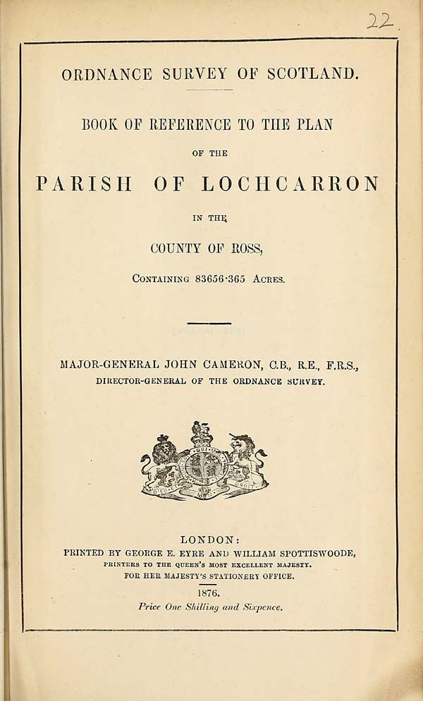 (611) 1876 - Lochcarron, County of Ross