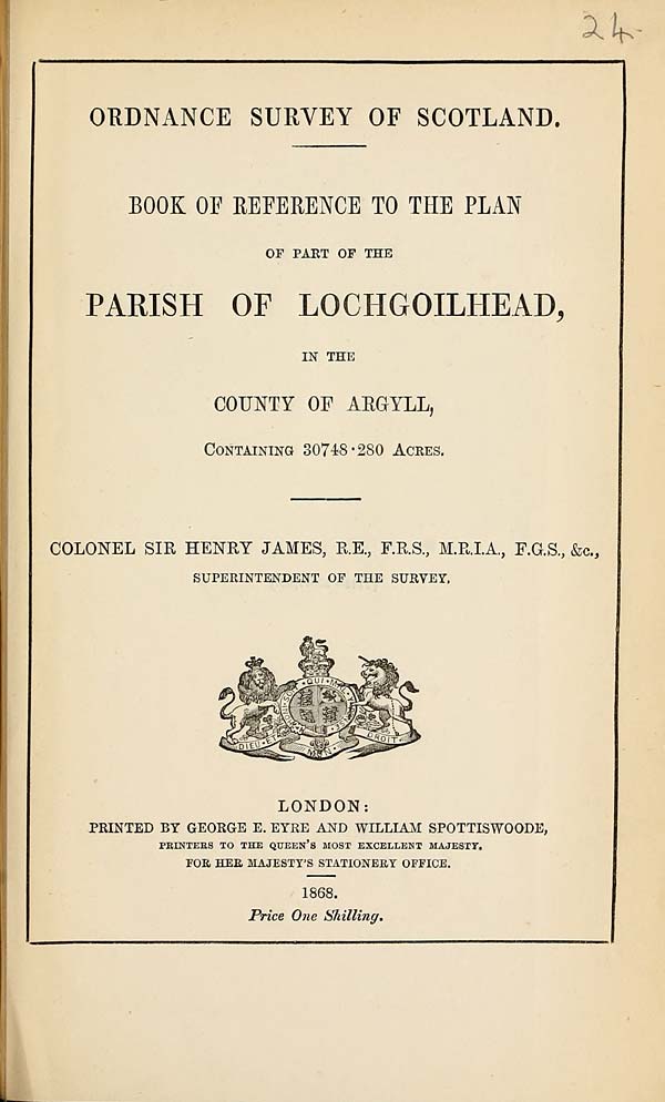 (659) 1868 - Lochgoilhead, County of Argyll