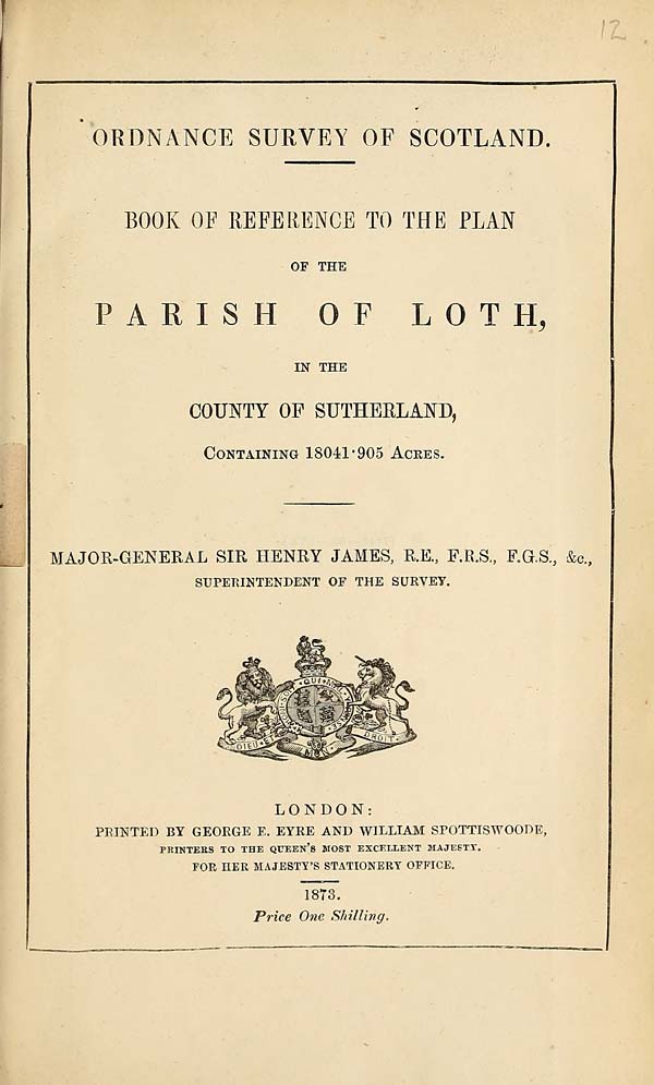 (265) 1873 - Loth, County of Sutherland