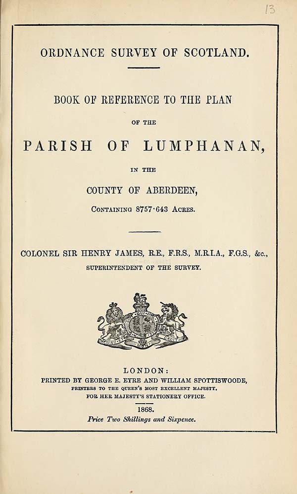 (281) 1868 - Lumphanan, County of Aberdeen