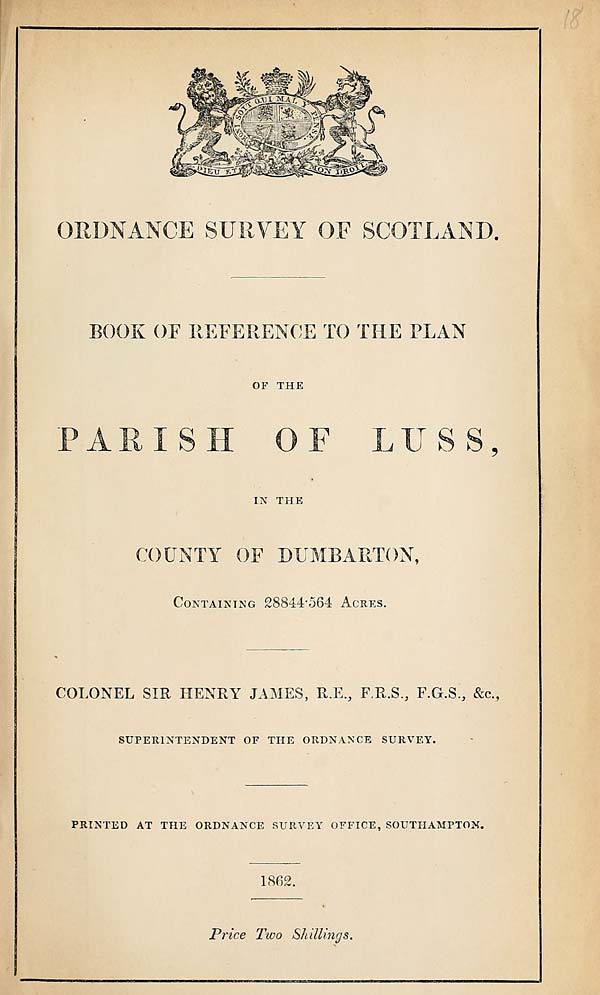 (365) 1862 - Luss, County of Dumbarton