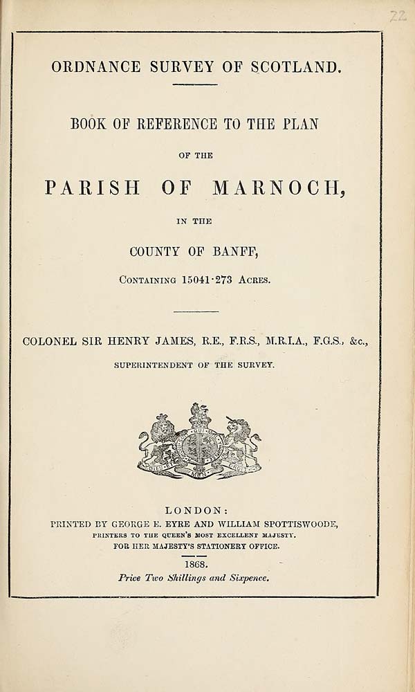 (475) 1868 - Marnoch, County of Banff
