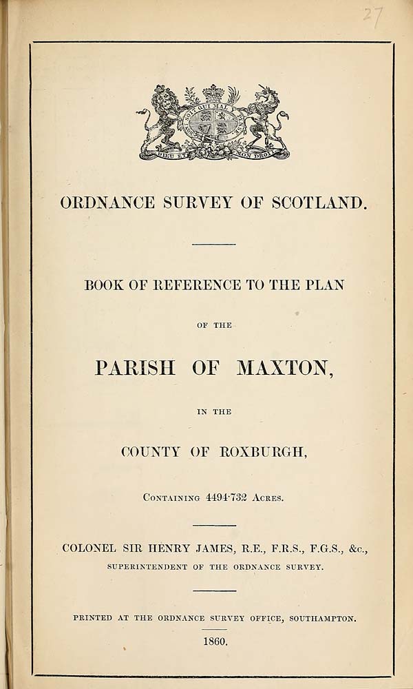 (619) 1860 - Maxton, County of Roxburgh
