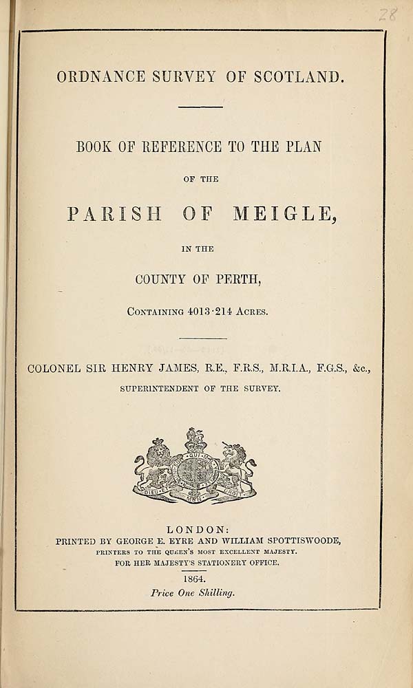 (643) 1864 - Meigle, County of Perth