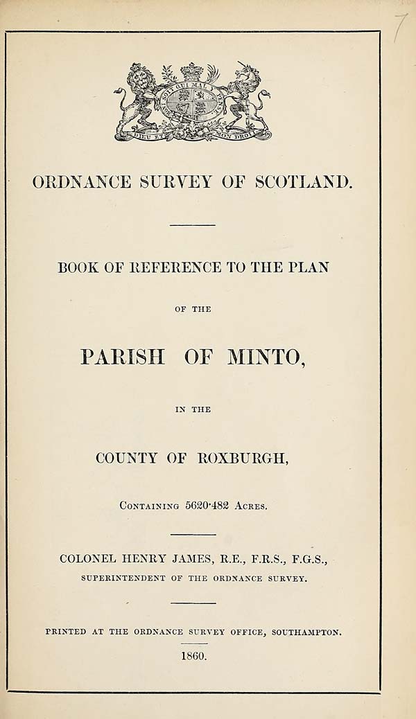 (207) 1860 - Minto, County of Roxburgh