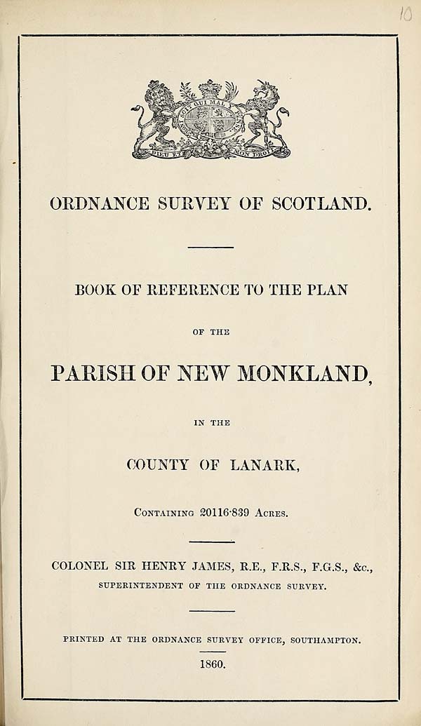 (323) 1860 - New Monkland, County of Lanark