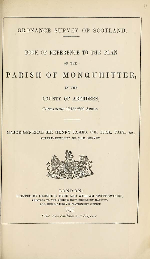 (433) 1872 - Monquhitter, County of Aberdeen