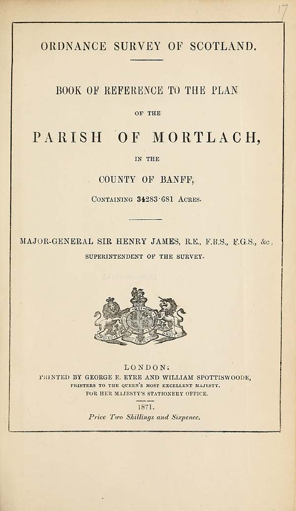 (597) 1871 - Mortlach, County of Banff