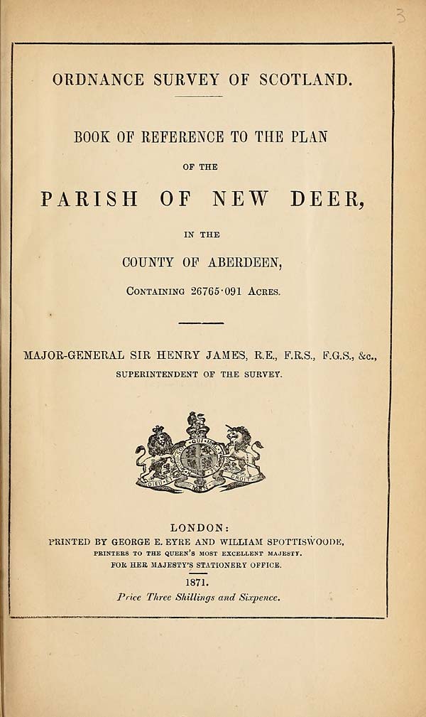 (43) 1871 - New Deer, County of Aberdeen