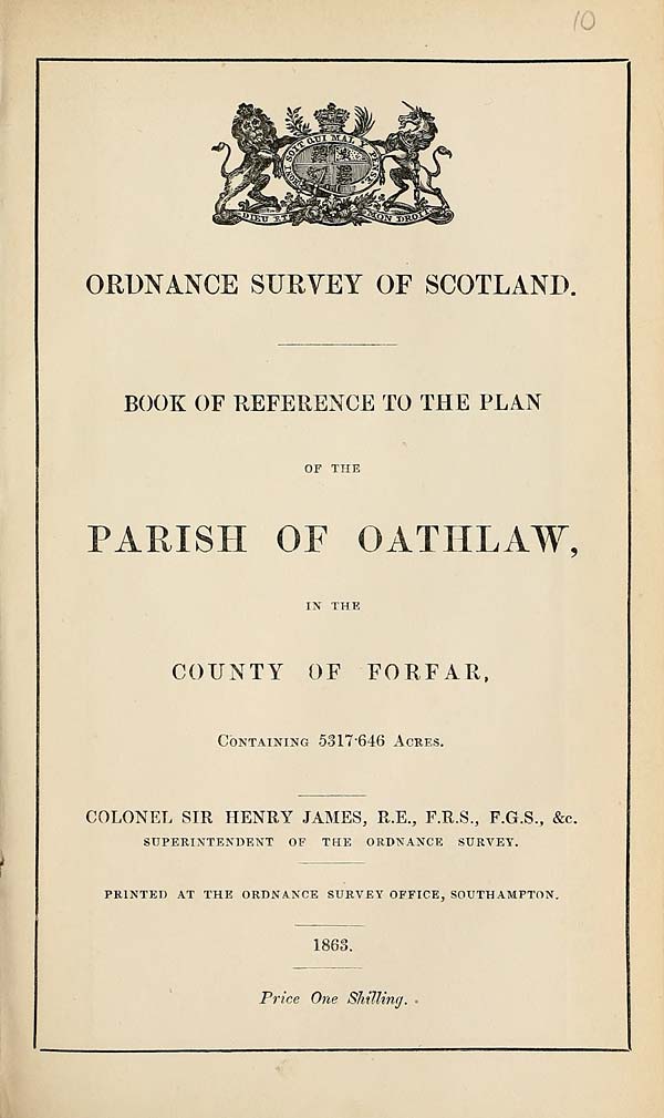 (237) 1863 - Oathlaw, County of Forfar