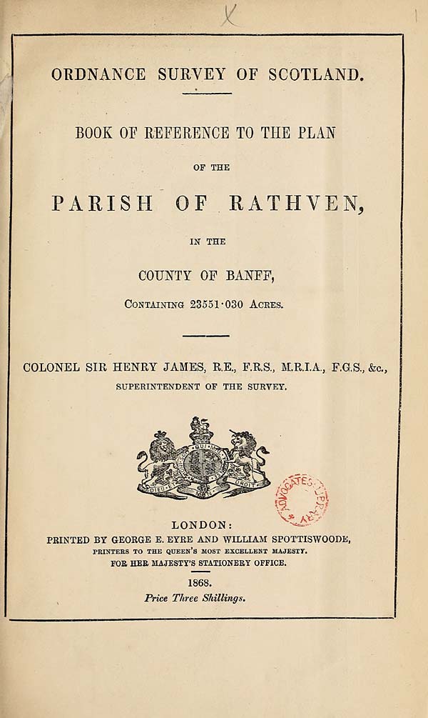(7) 1868 - Rathven, County of Banff