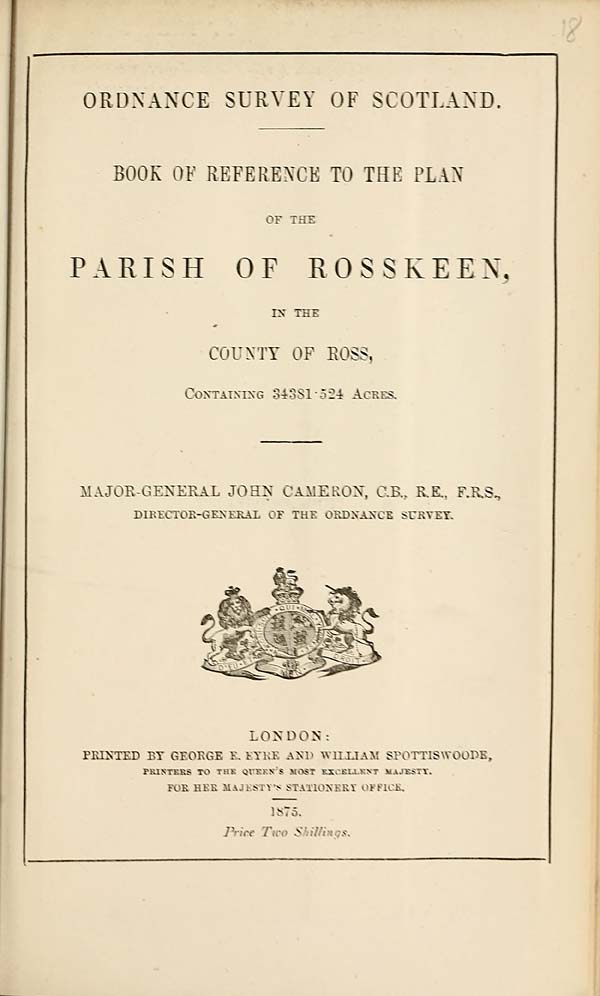 (403) 1873 - Rosskeen, County of Ross