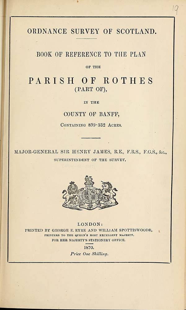 (427) 1870 - Rothes, County of Banff