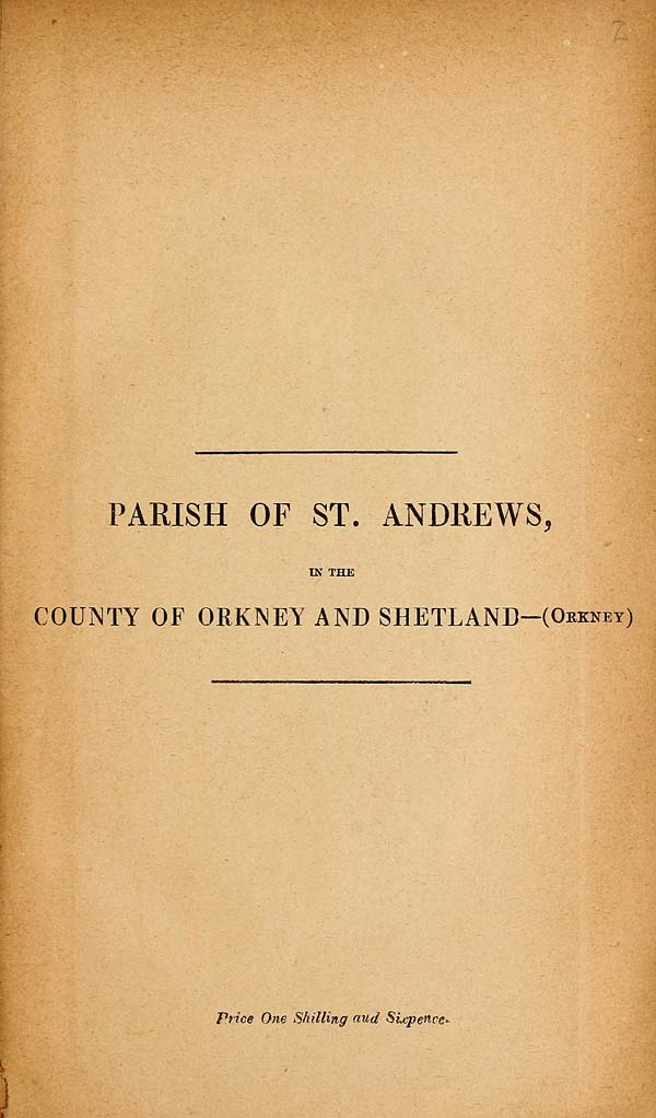 (31) 1882 - St. Andrews, County of Orkney and Shetland (Orkney)