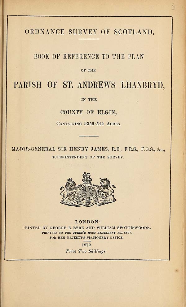 (51) 1872 - St. Andrews Lhanbryd, County of Elgin