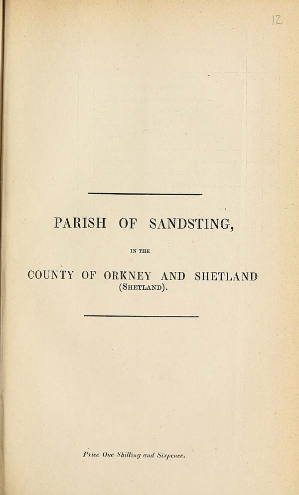 (365) 1880 - Sandsting, County of Orkney and Shetland (Shetland)