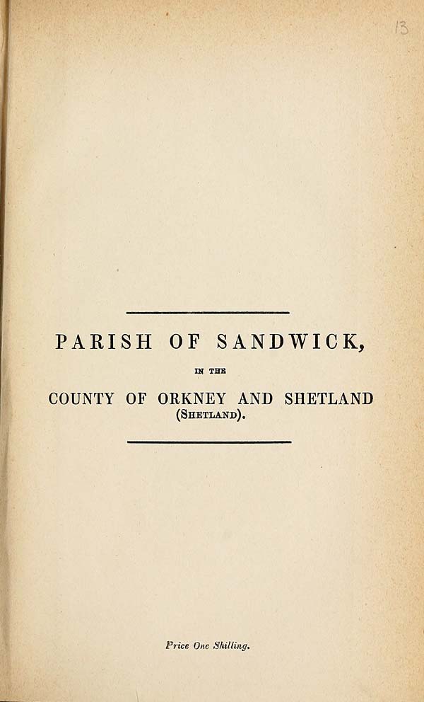 (385) 1880 - Sandwick, County of Orkney and Shetland (Shetland)