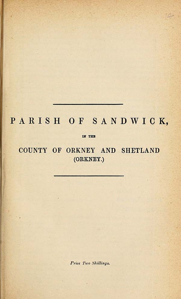 (401) 1882 - Sandwick, County of Orkney and Shetland (Orkney)