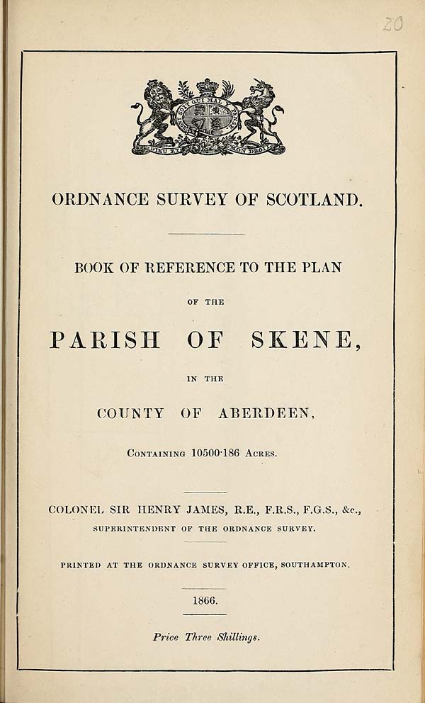 (617) 1866 - Skene, County of Aberdeen