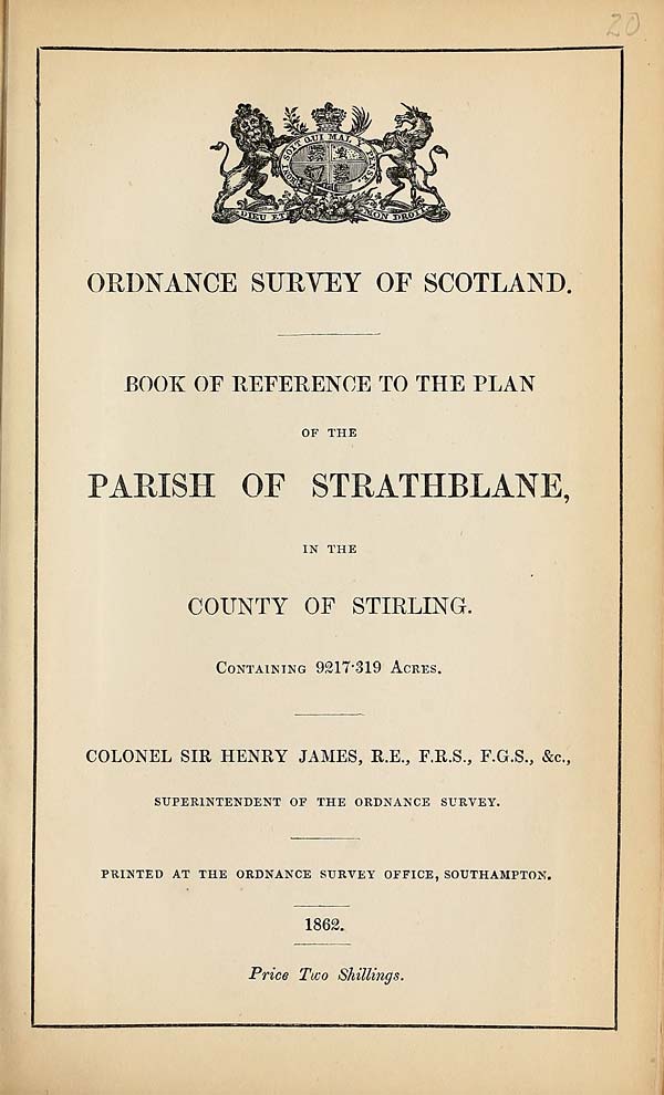 (419) 1862 - Strathblane, County of Stirling