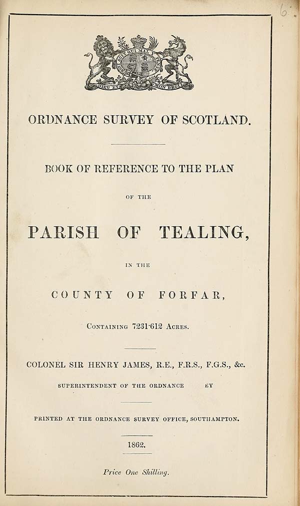(147) 1862 - Tealing, County of Forfar
