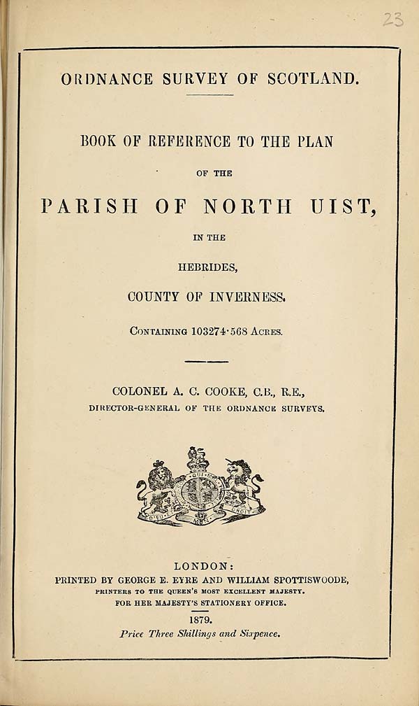 (571) 1879 - North Uist, County of Inverness