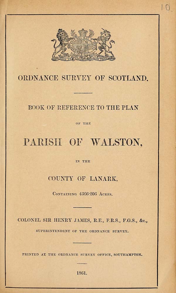 (211) 1861 - Walston, County of Lanark