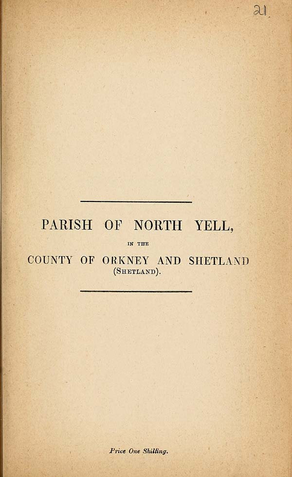 (515) 1880 - North Yell, County of Orkney and Shetland (Shetland)