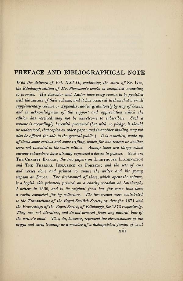 (17) Page xiii - Preface and bibiliographical note